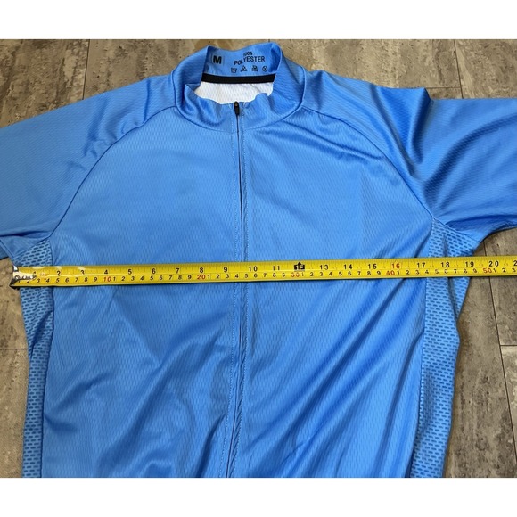 BICYCLE BOOTH Shirt Bike Cycling Jersey Top Lightweight Men's Blue SIZE M - Picture 6 of 7